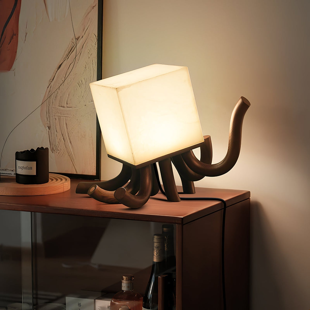 Candeeiro de mesa Dravk Tentacle em alabastro