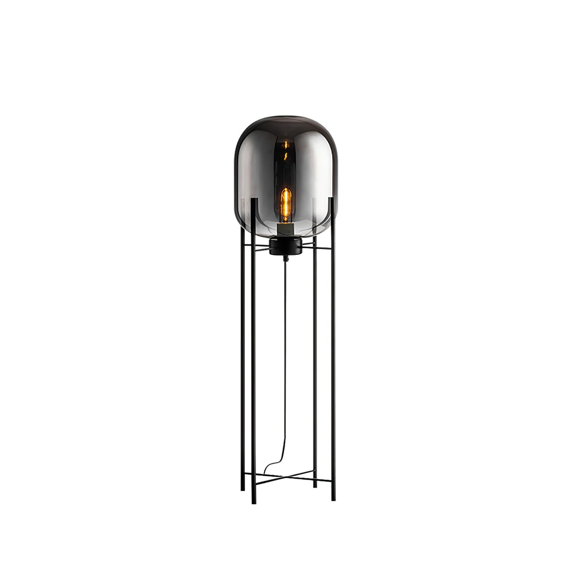Liorivelia industriel gulvlampe i glas