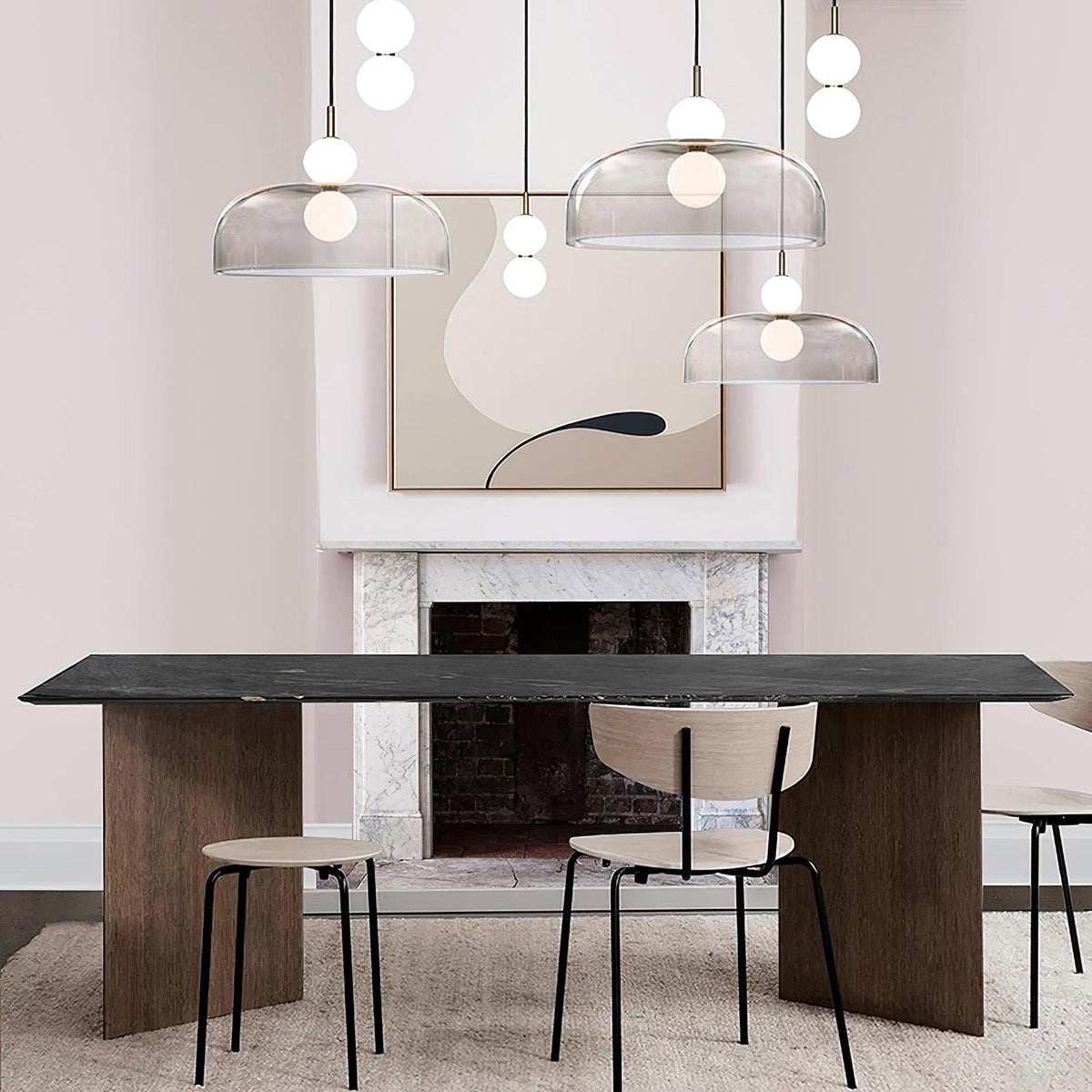 Celelia moderne minimalistisk glaspendel