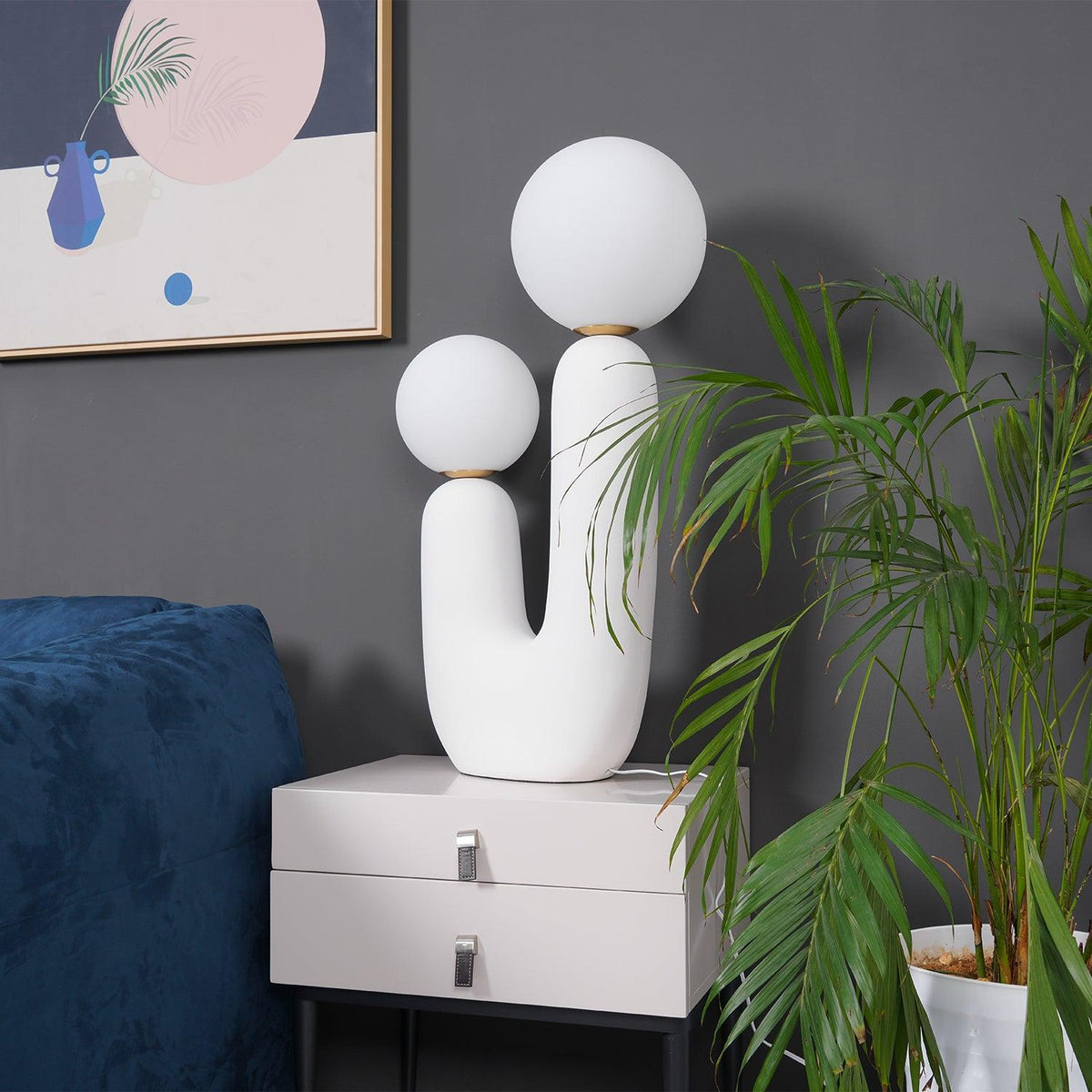 Fayorn keramisk bordslampa