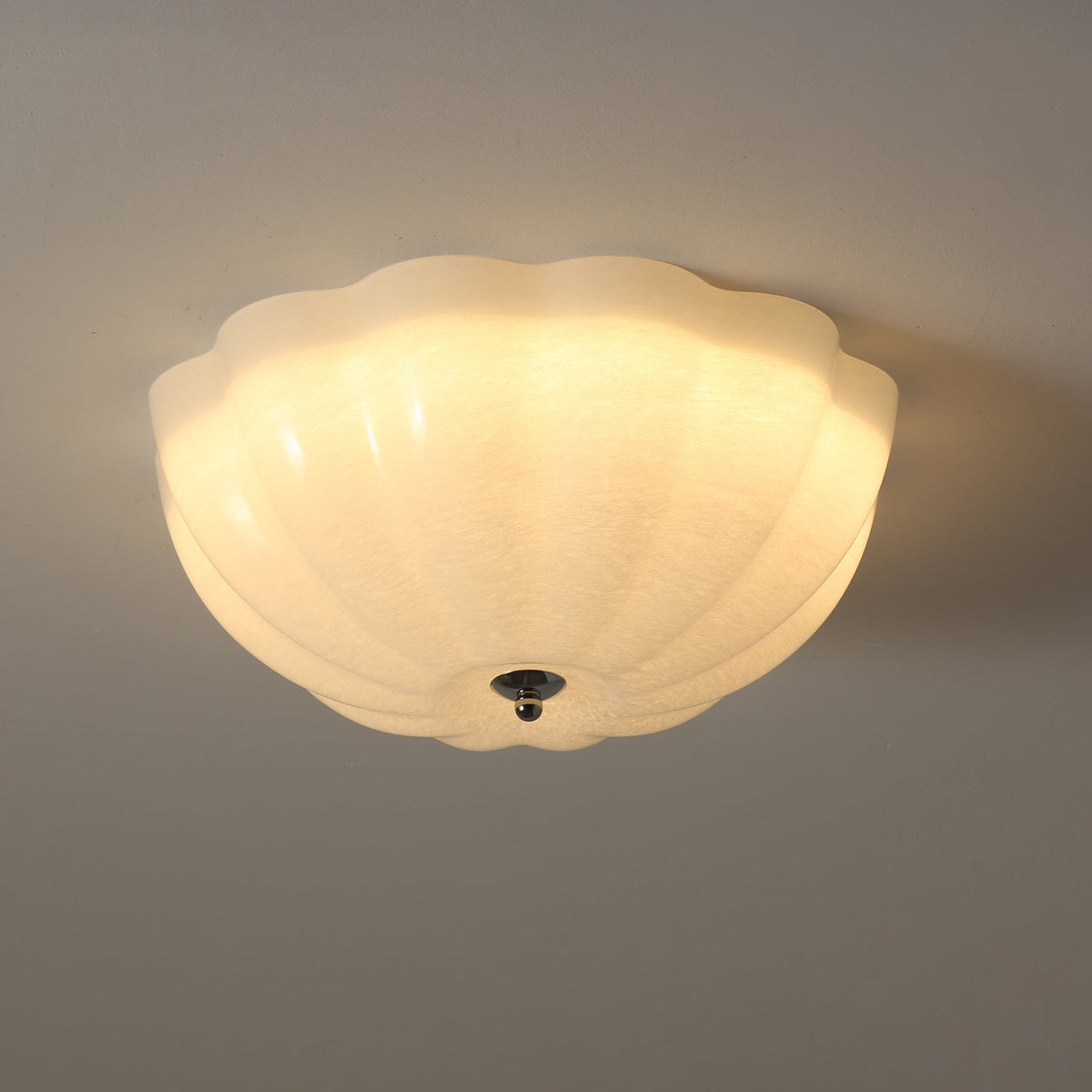 Candeeiro de teto de vidro com concha de ópala moderno minimalista Uphaara