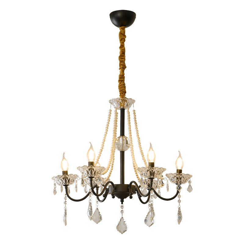 Candelabro Nymiran clássico pós-moderno de luxo em cristal