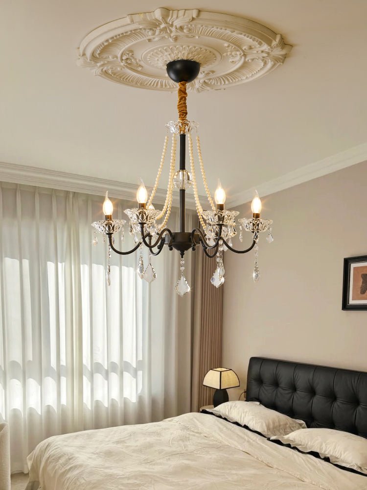 Candelabro Nymiran clássico pós-moderno de luxo em cristal