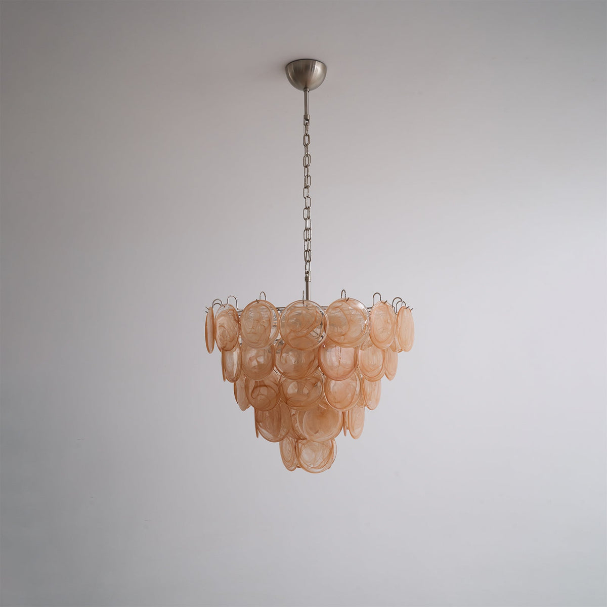 Celisira lysekrone med skive af Murano-glas i klassisk stil