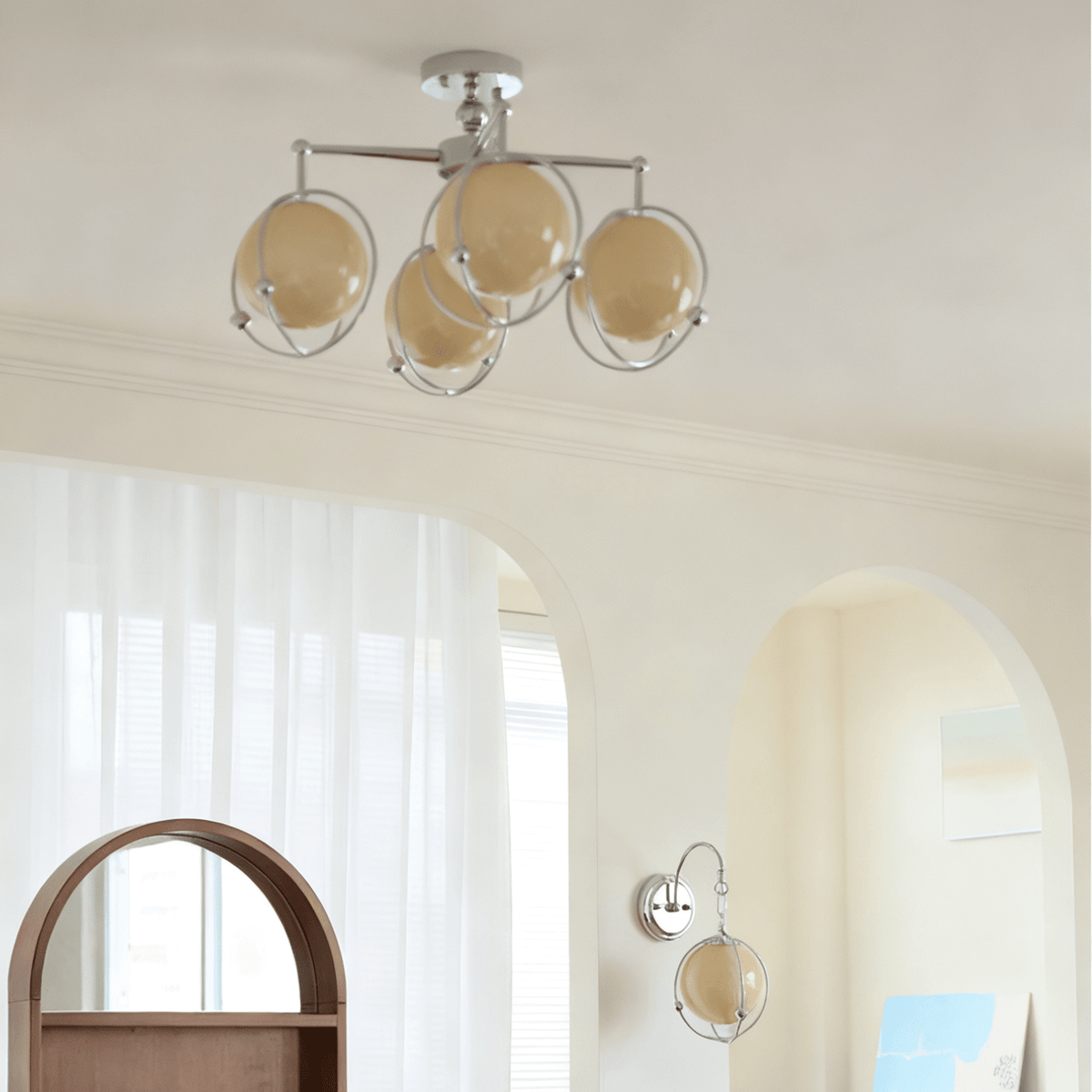 Veliselia Orb búrlaga veggljós