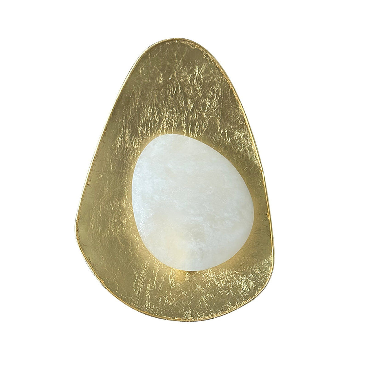 Tenbryn Organic Gilded Pebble Alabaster-vägglampa