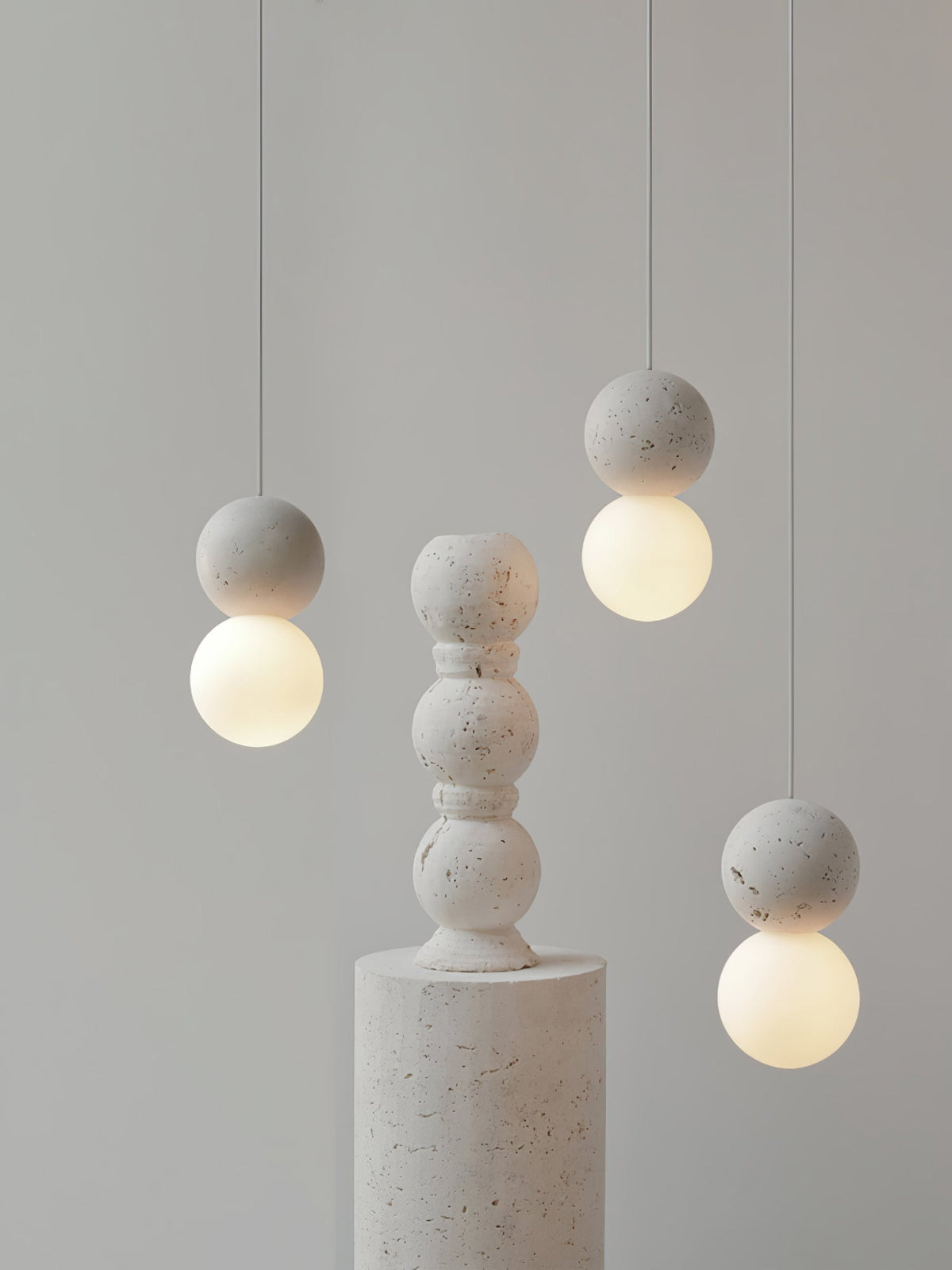 Joss minimalistisk pendellampe i cement
