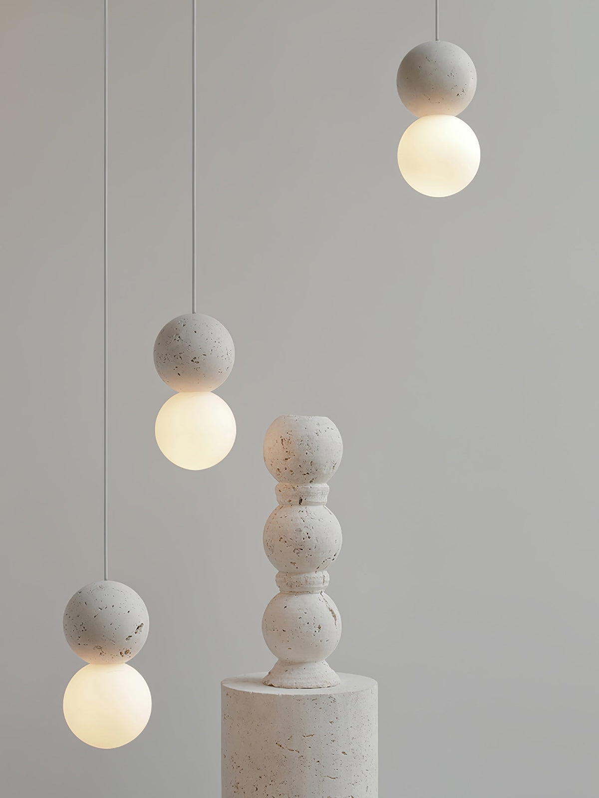 Joss minimalistisk pendellampe i cement