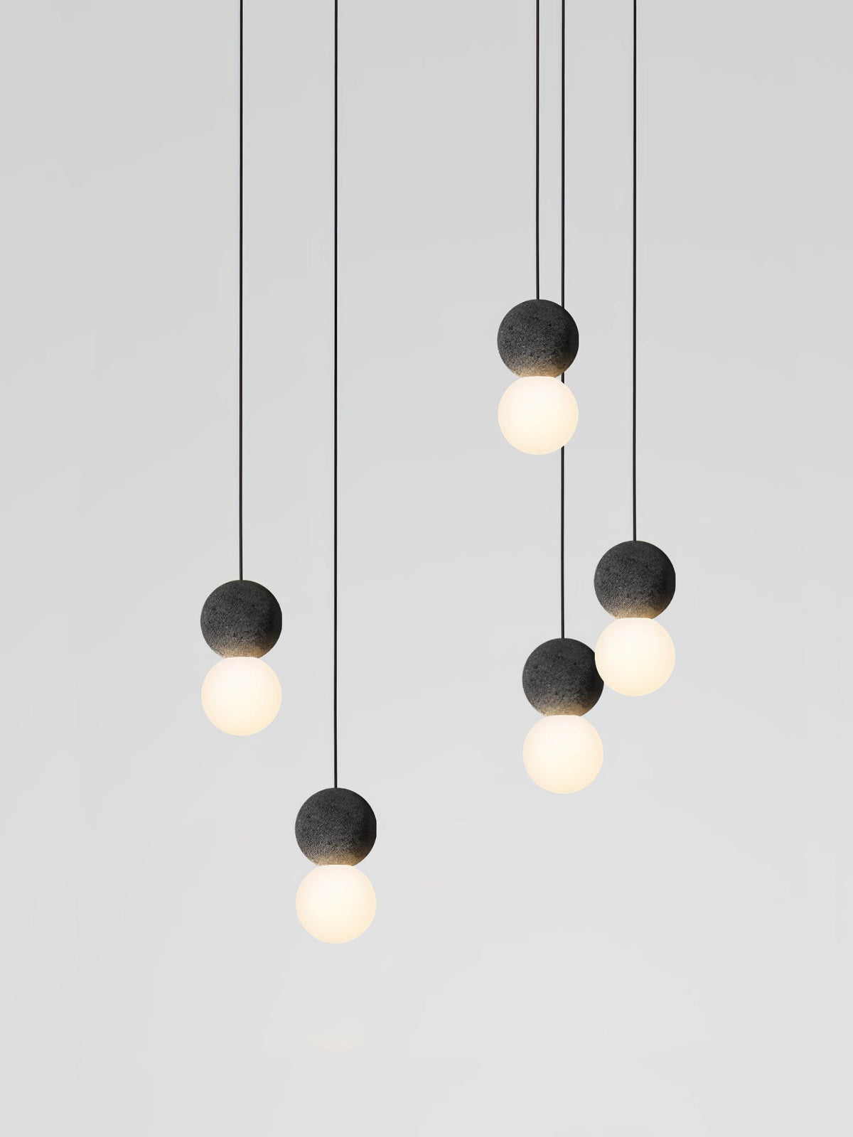 Joss minimalistisk pendellampe i cement