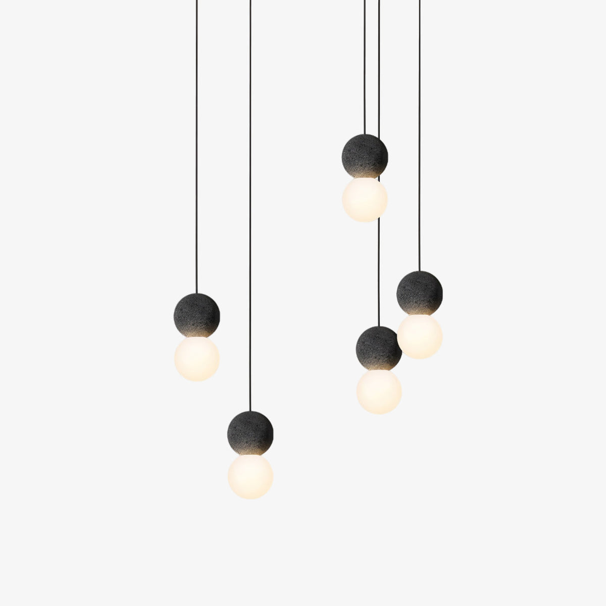 Joss minimalistisk pendellampe i cement