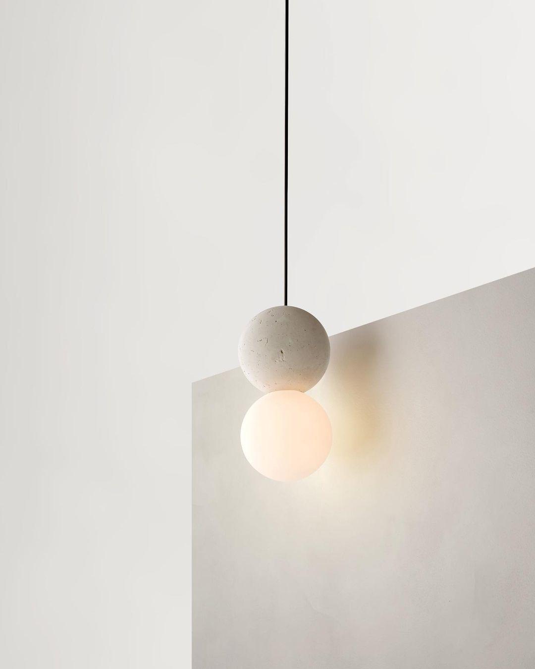 Joss minimalistisk pendellampe i cement
