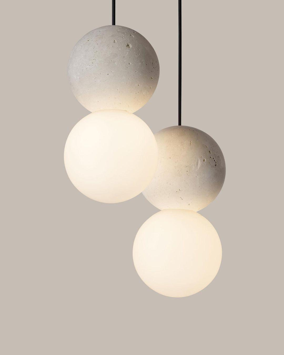 Joss minimalistisk pendellampe i cement