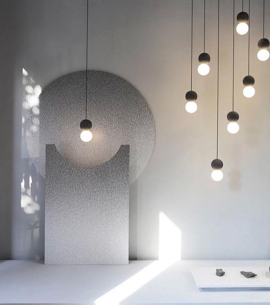 Joss minimalistisk pendellampe i cement
