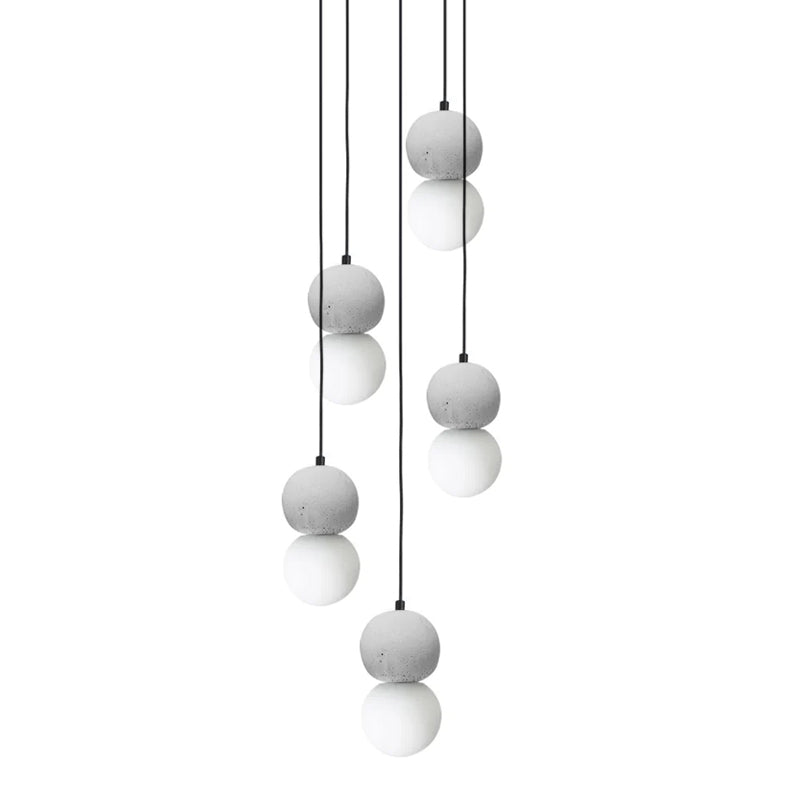 Joss minimalistisk pendellampe i cement