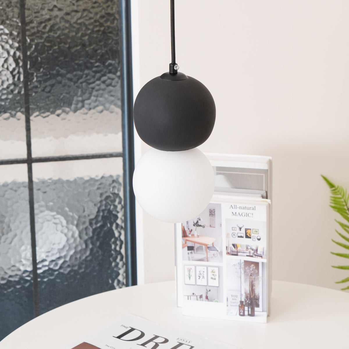 Joss minimalistisk pendellampe i cement