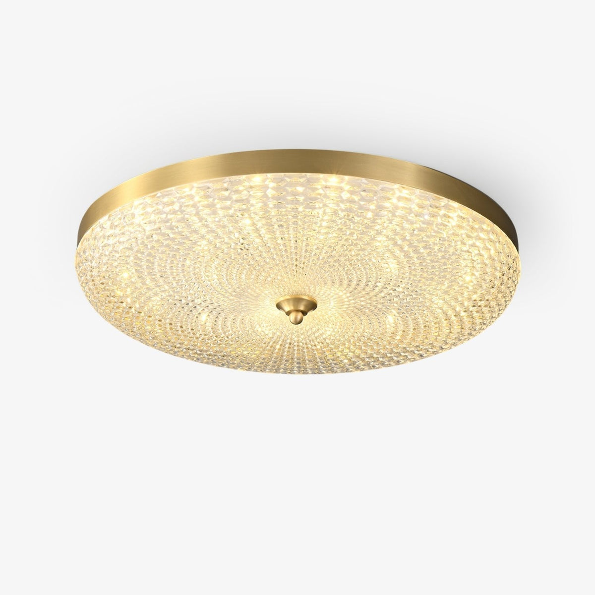 Orlena moderne minimalistisk loftlampe i messing og akryl