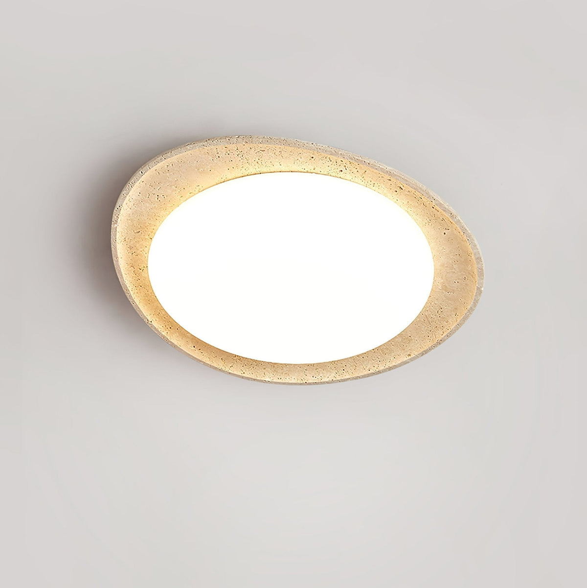 Cunorarae Organisk travertinloftlampe