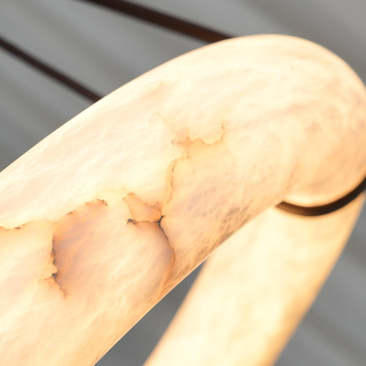 Lixor Alabaster Chandeliers Ring Leather Strap Version A