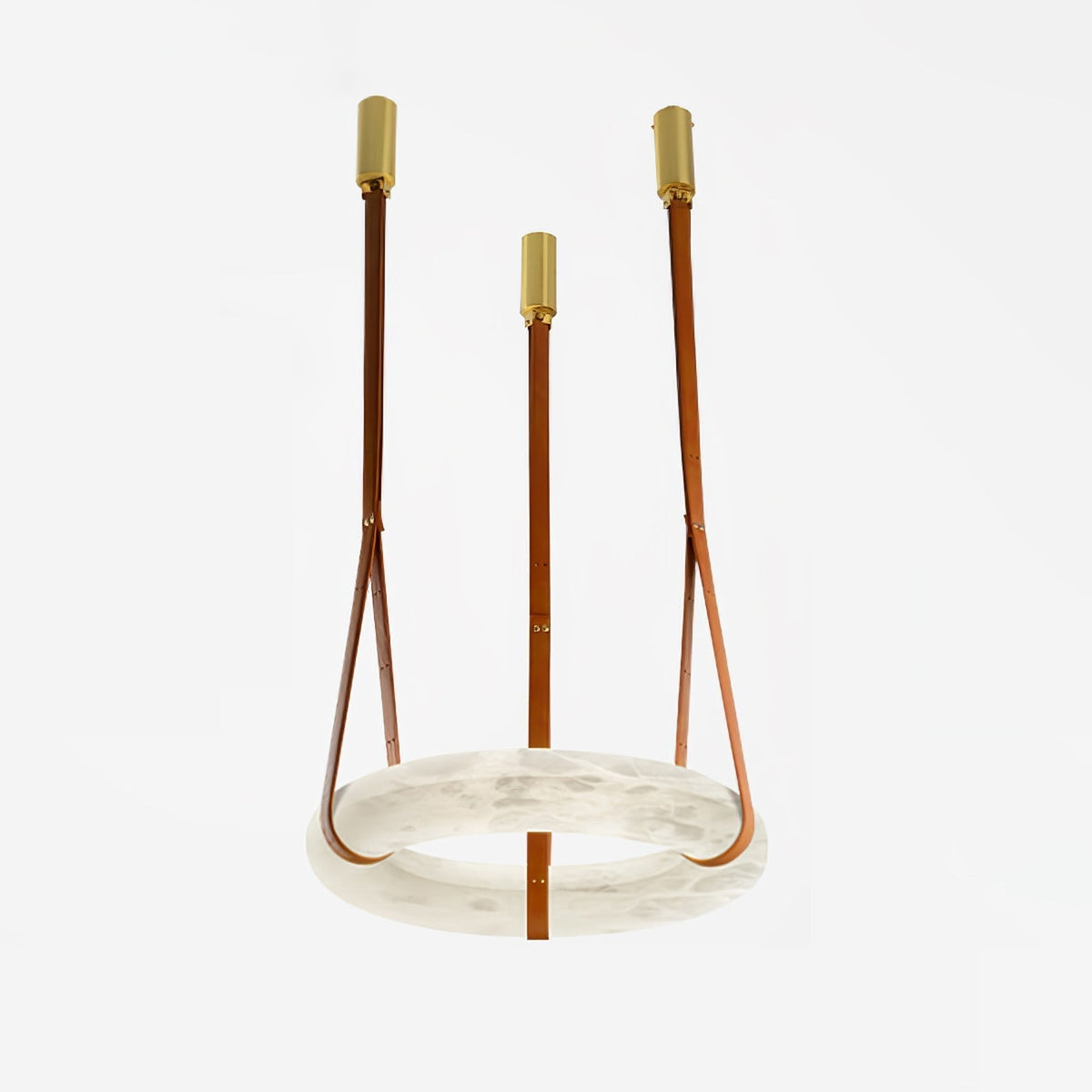 Tarys Alabaster Chandeliers Ring Leather Strap Version B