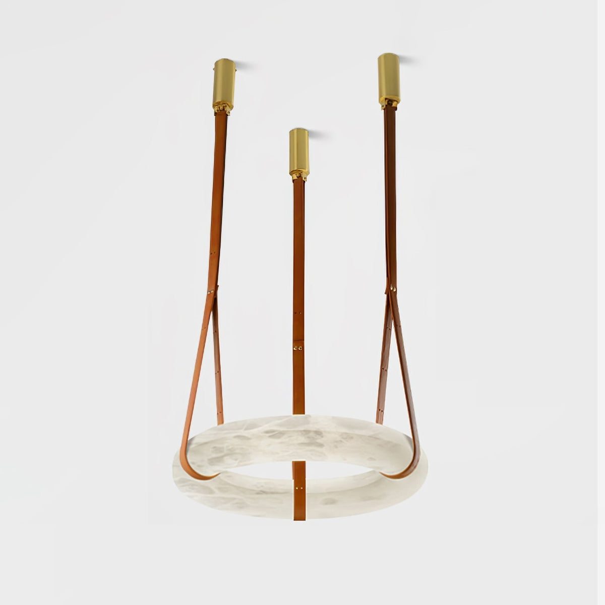 Tarys Alabaster Chandeliers Ring Leather Strap Version B