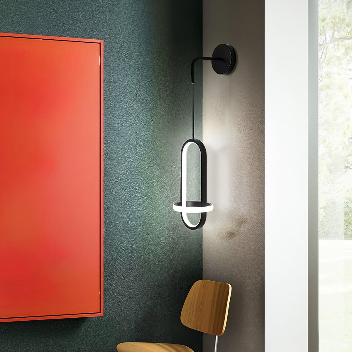 Aplique de parede oval Vivianne moderno e minimalista em latão