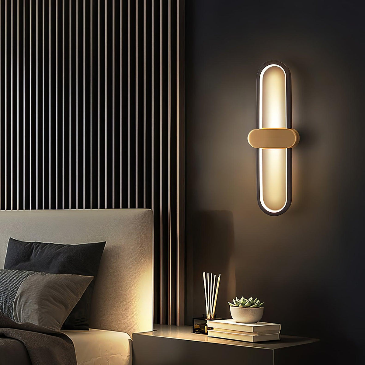 Avelon oval LED-vägglampa