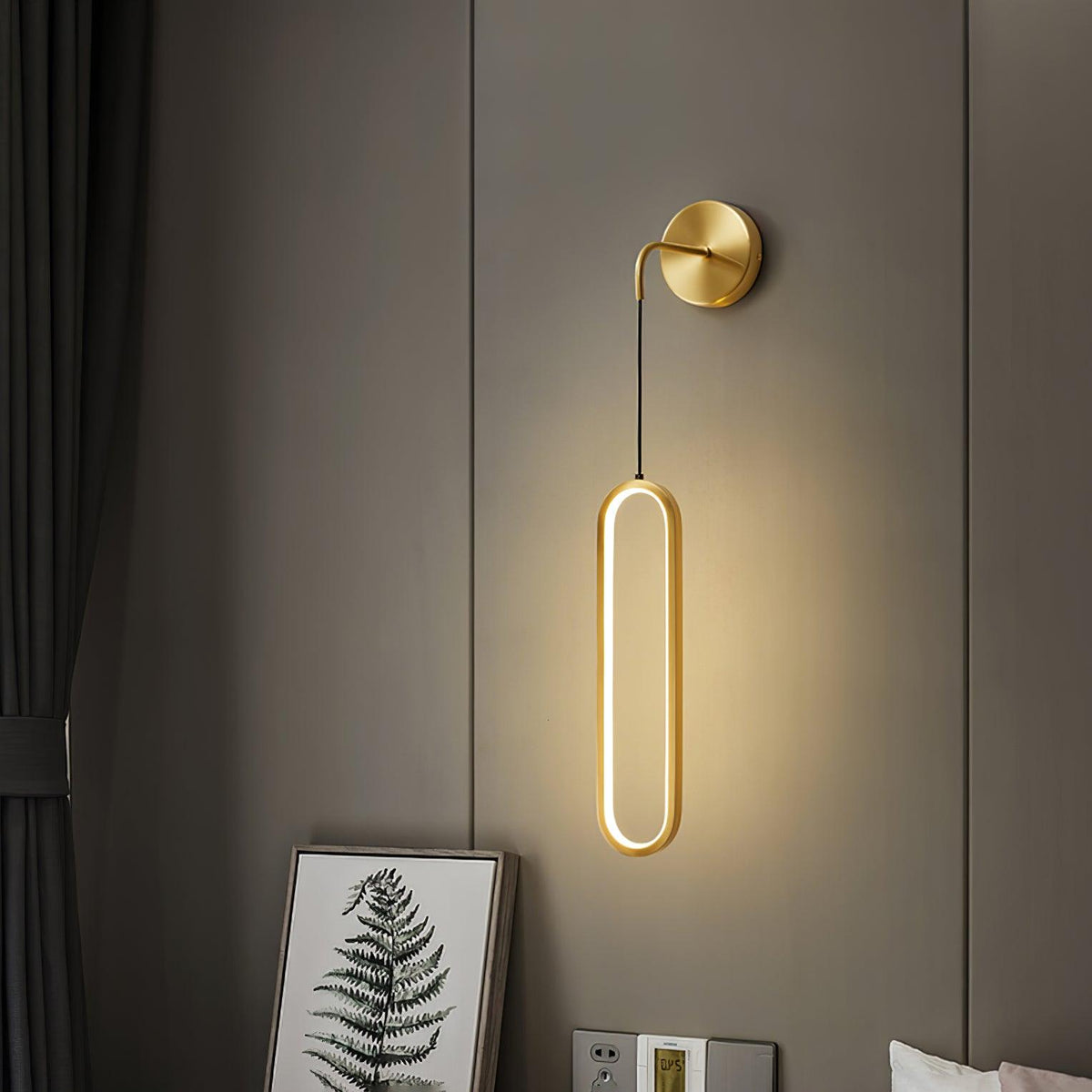 Candeeiro de parede LED em latão Solisenne Aven