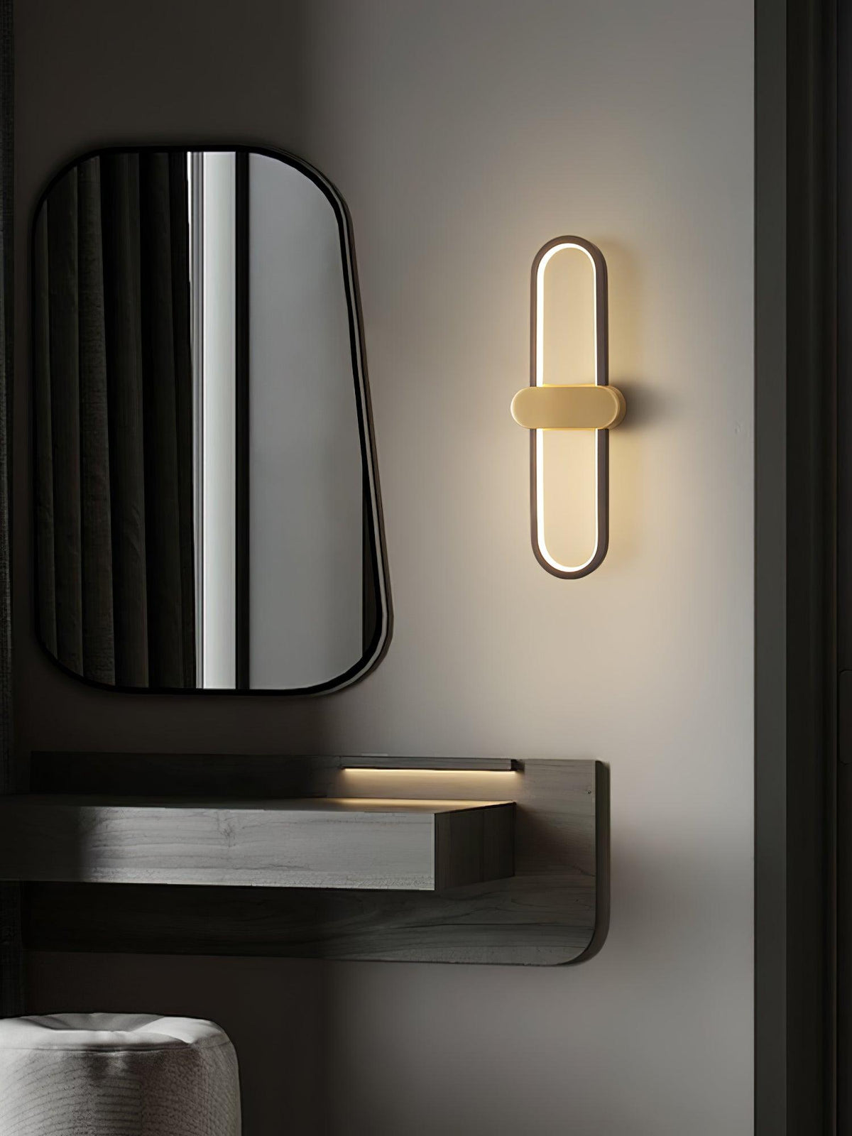 Avelon oval LED-vägglampa