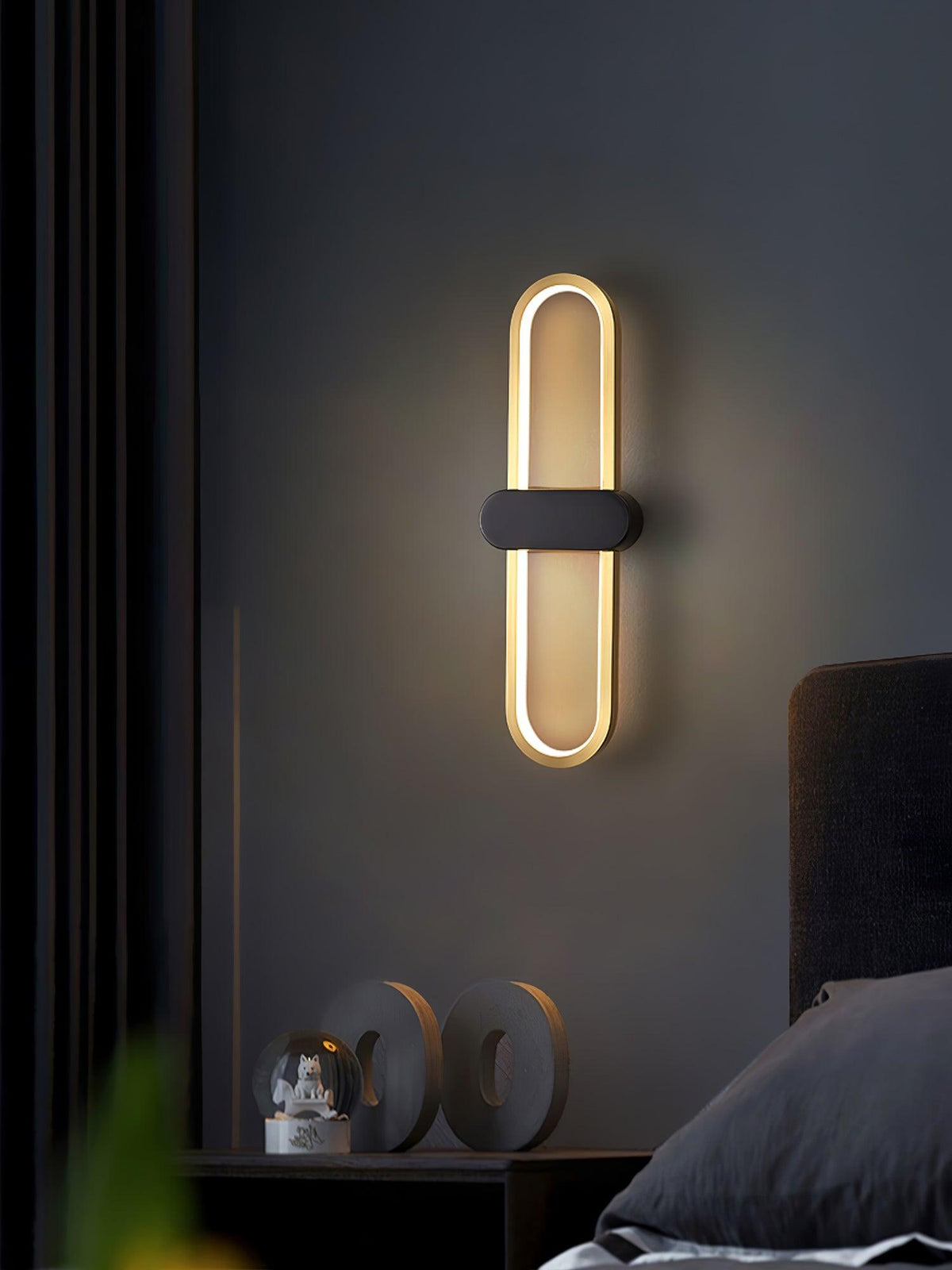 Avelon oval LED-vägglampa