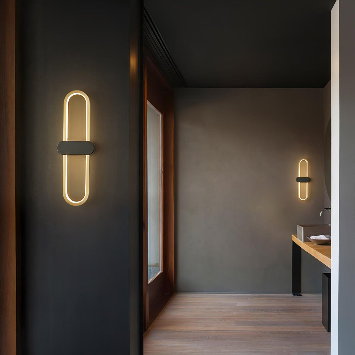 Avelon oval LED-vägglampa