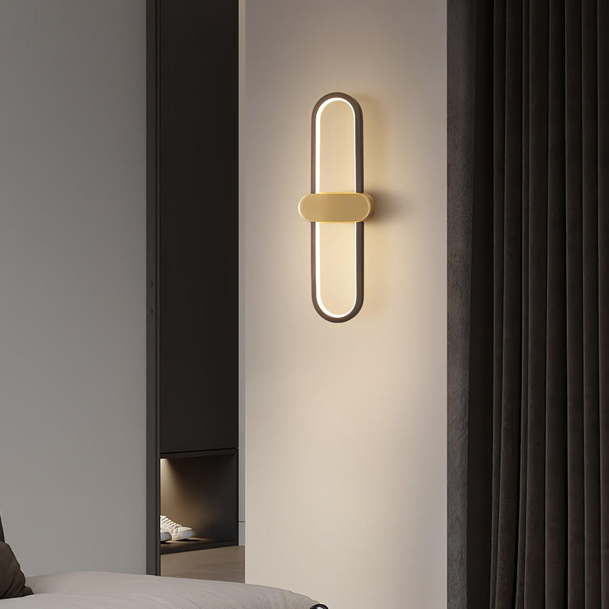 Avelon oval LED-vägglampa