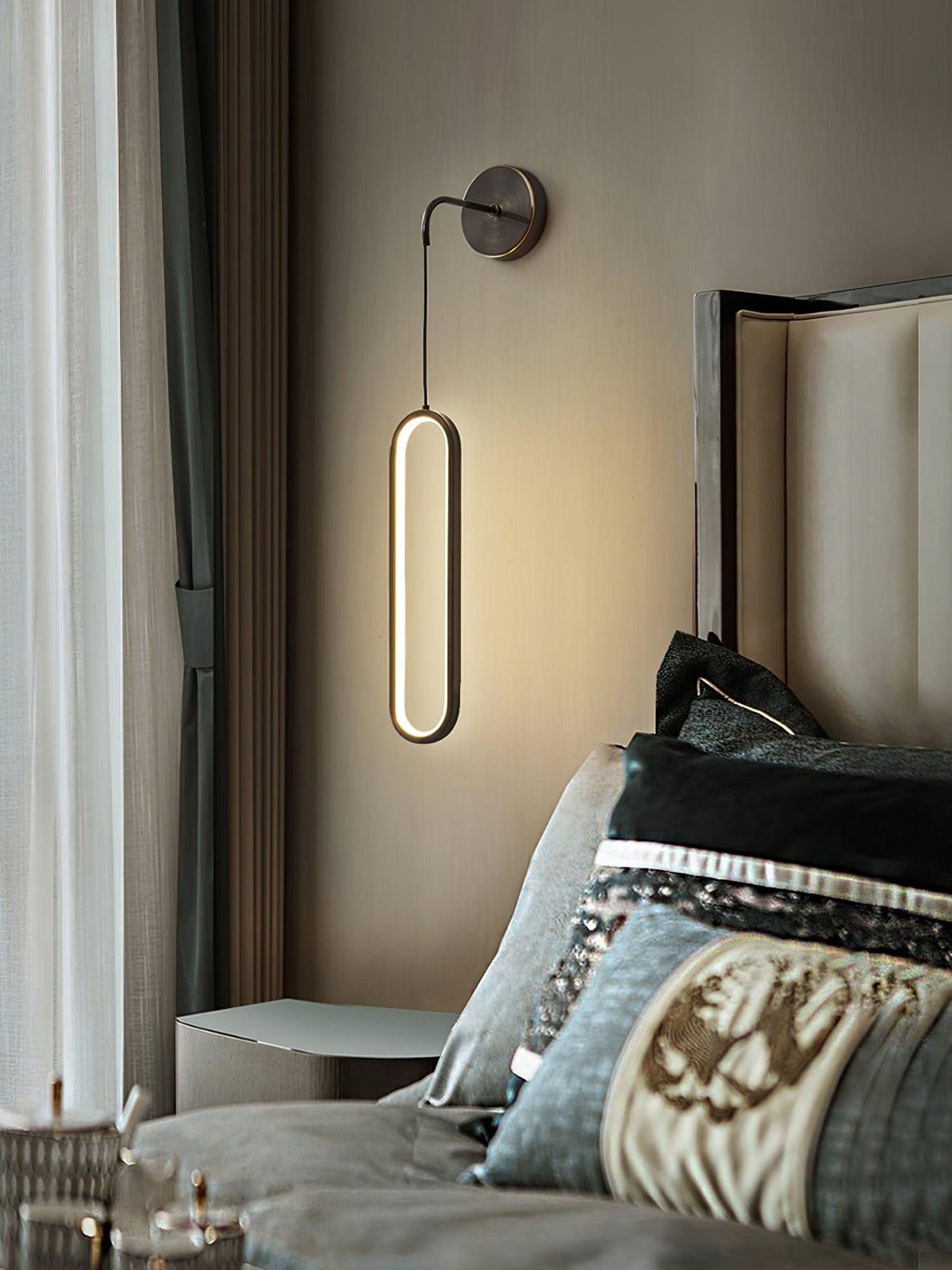 Candeeiro de parede LED em latão Solisenne Aven