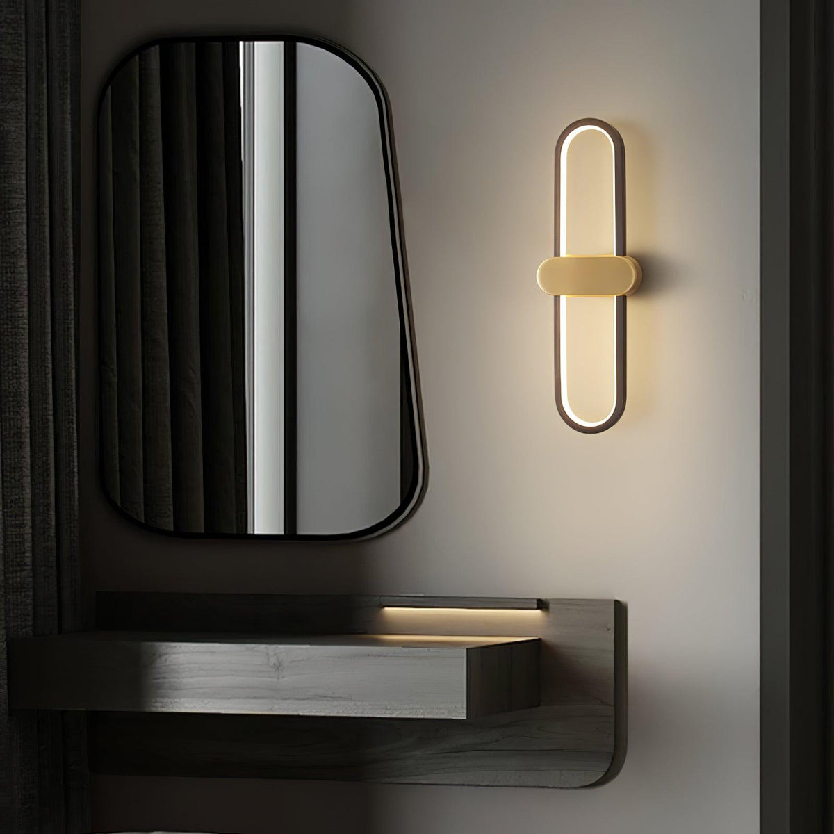 Avelon oval LED-vägglampa