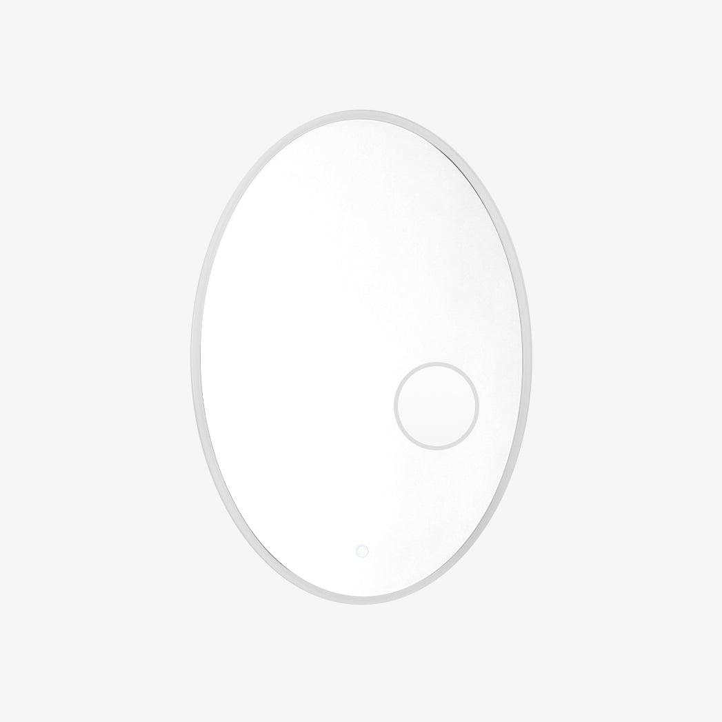 Ovariel oval vägglampa med plastspegel