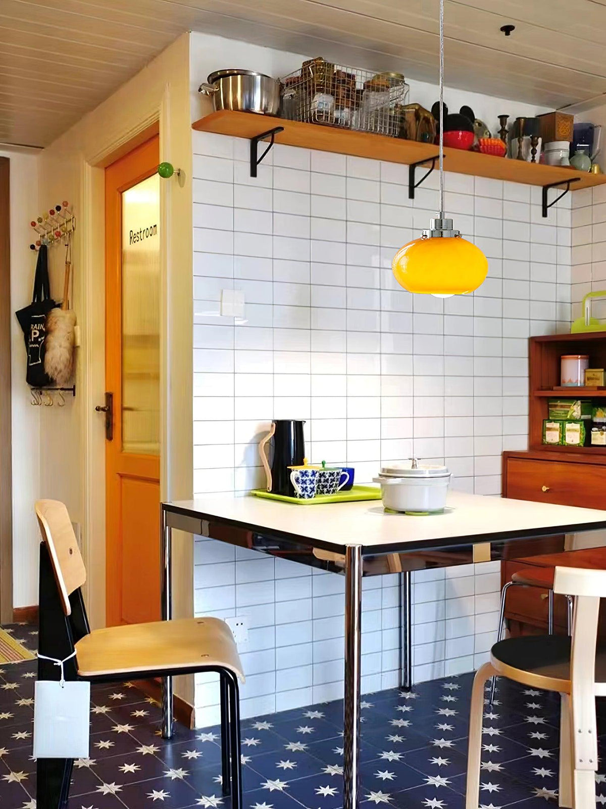 Tavira retro-pendellampe i glas
