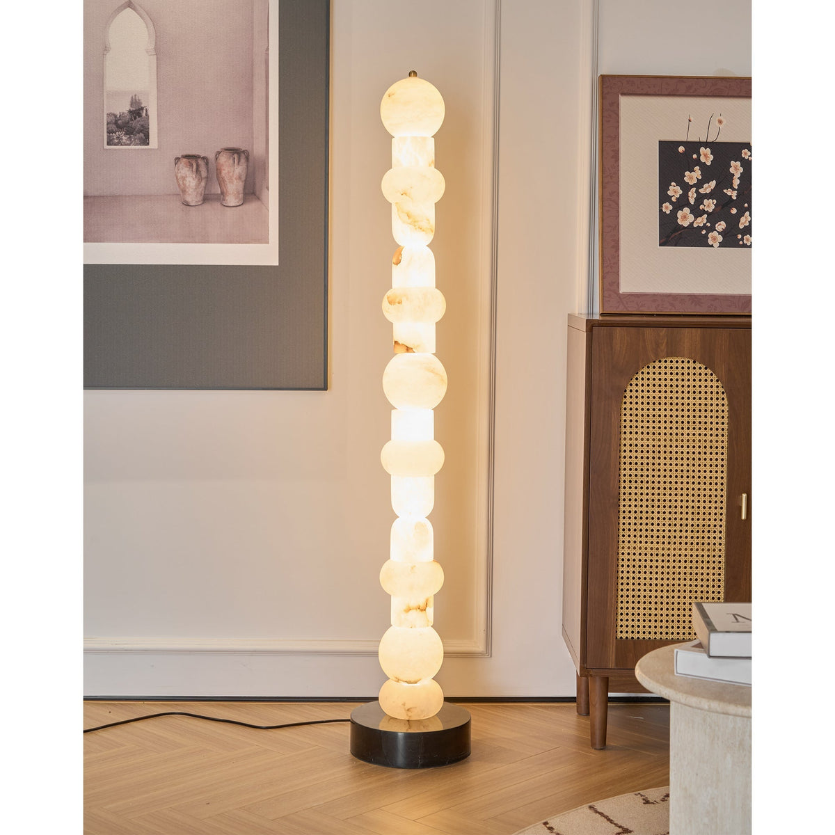 Nostix golvlampa i alabaster