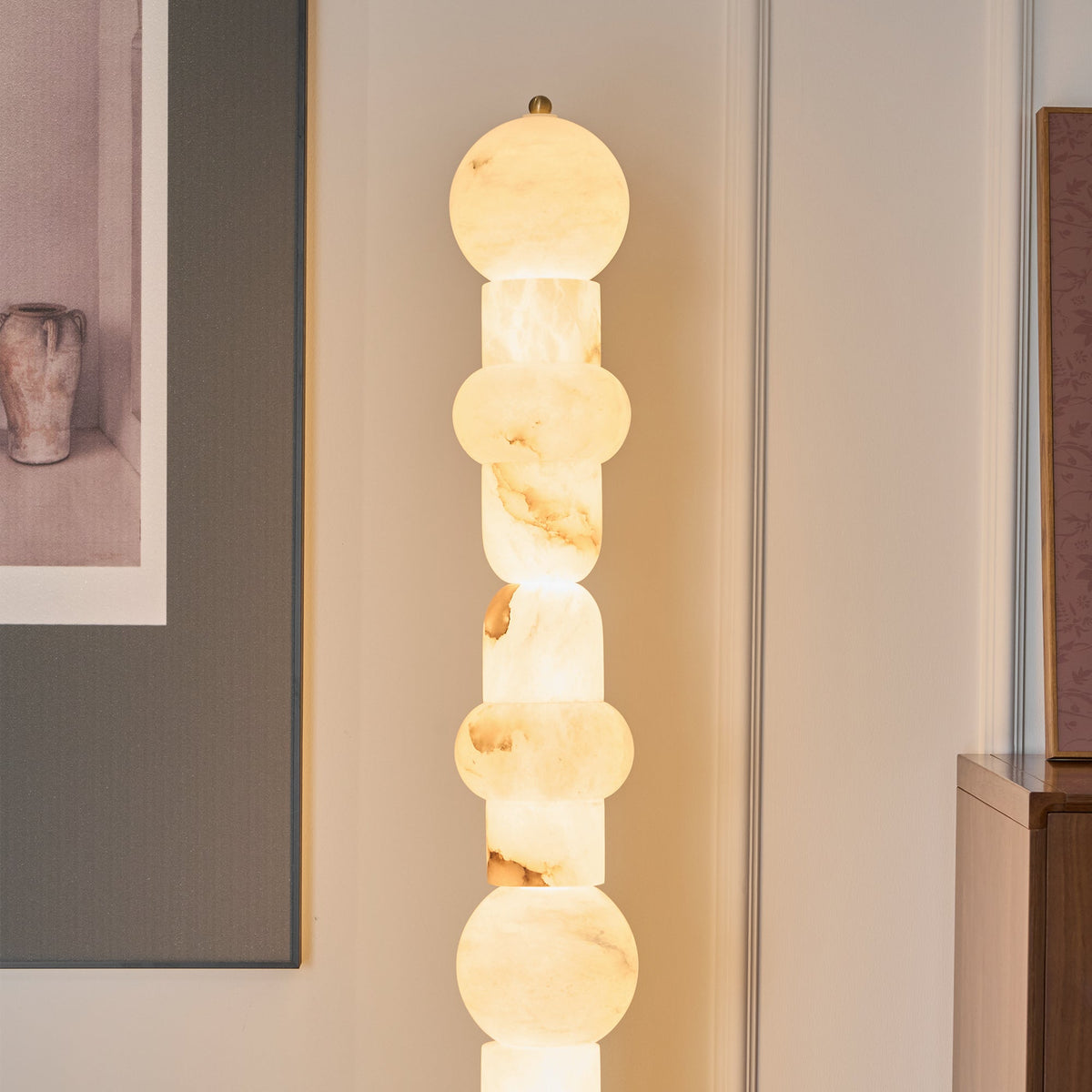 Nostix golvlampa i alabaster