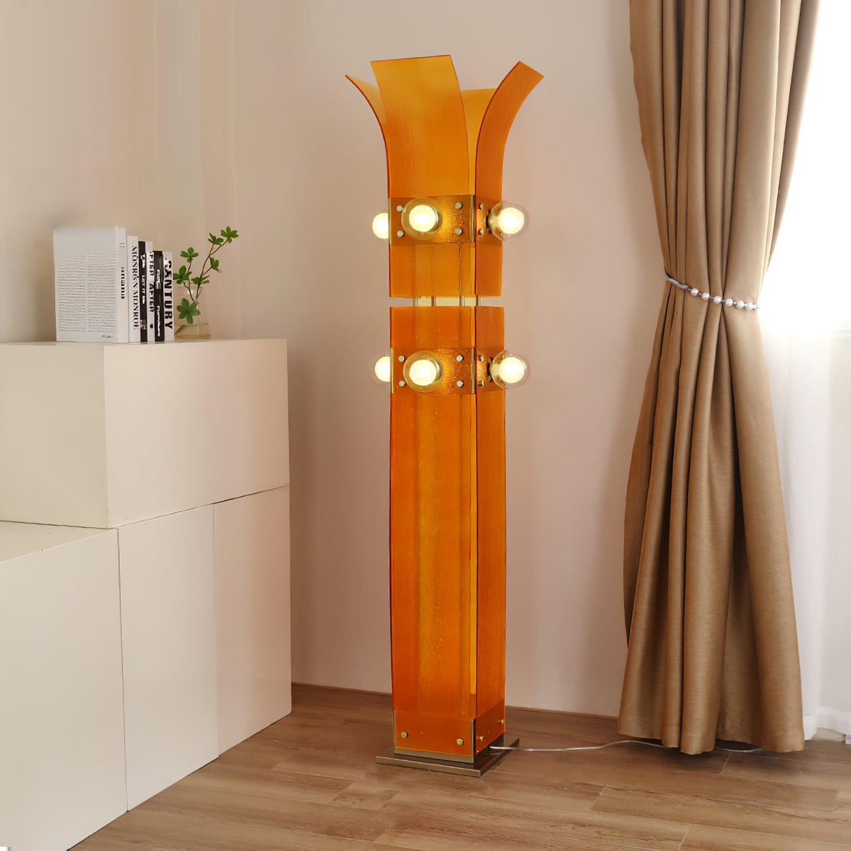 Niranaine Art Deco -akryylilattiavalaisin
