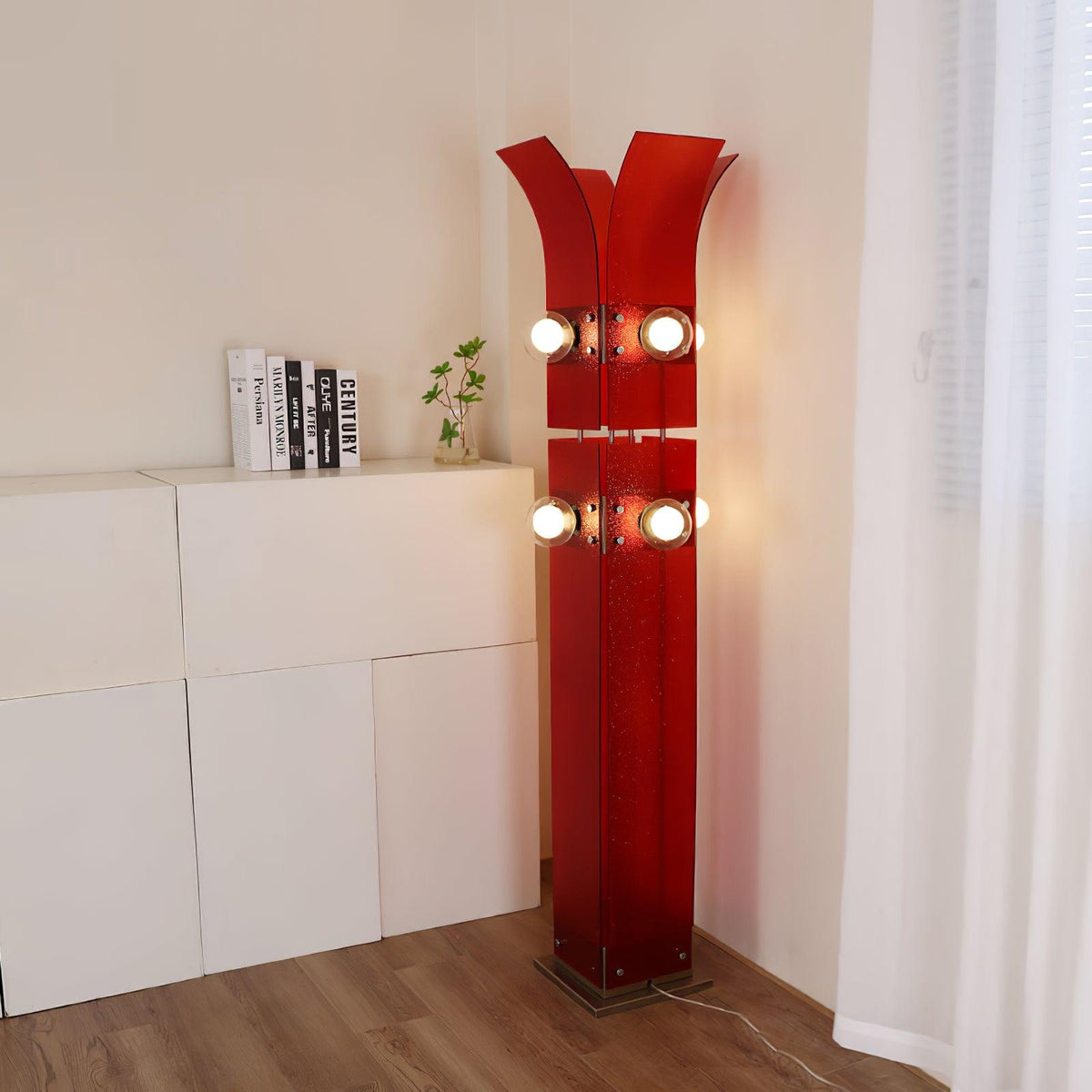 Niranaine akrýlgólflampi í art déco-stíl