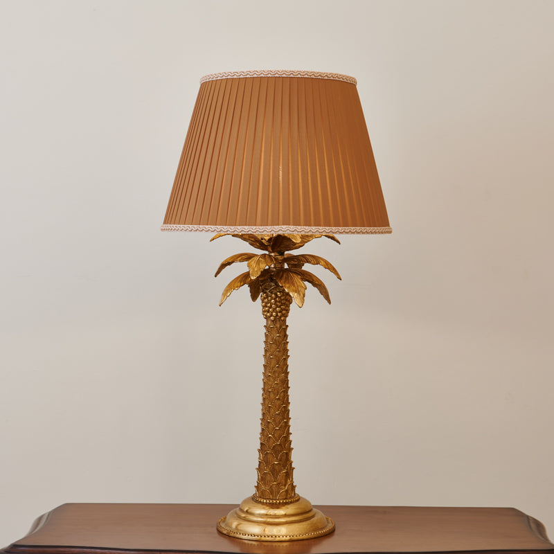 Bordlampe med palmetræ