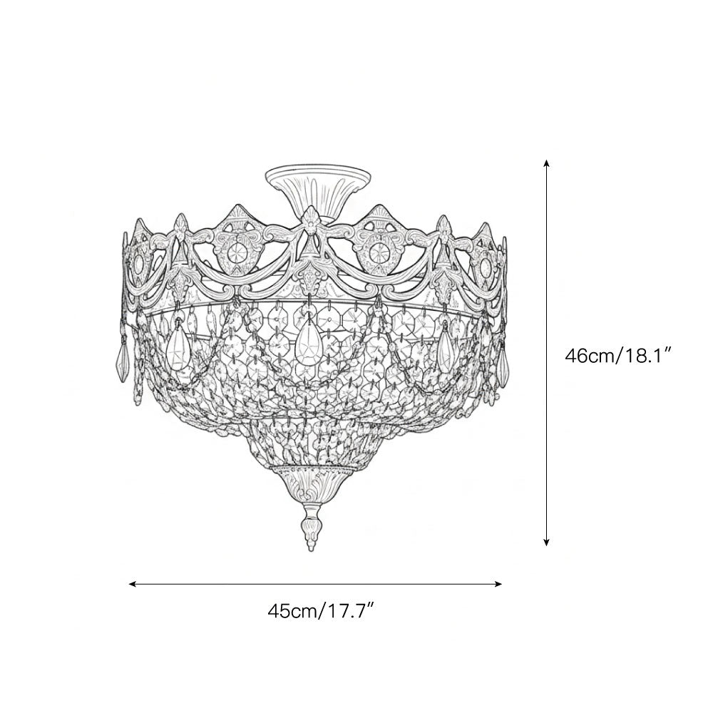 Palwa Craystal-loftslampe
