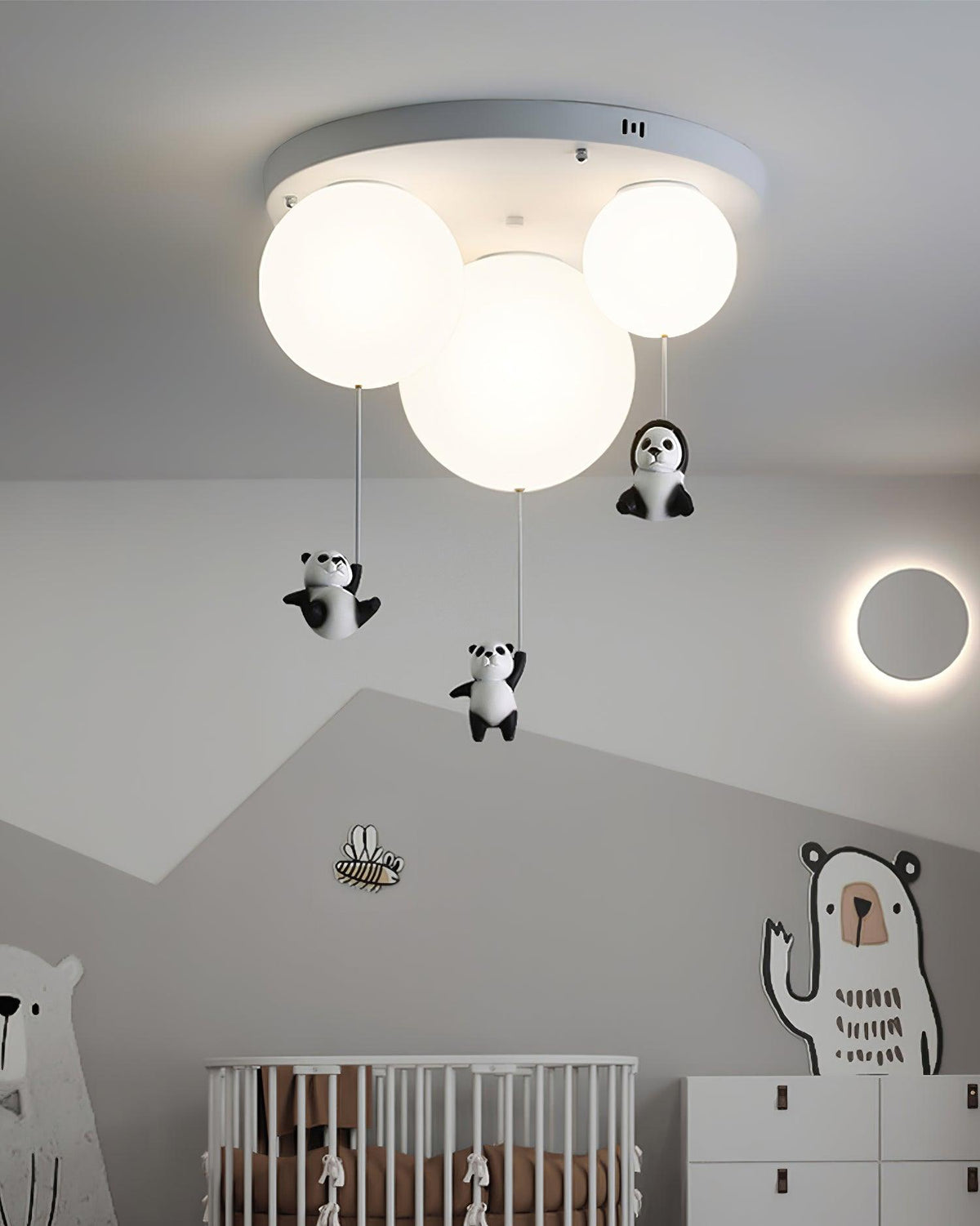 Yrath elegant pandaglas-loftlampe