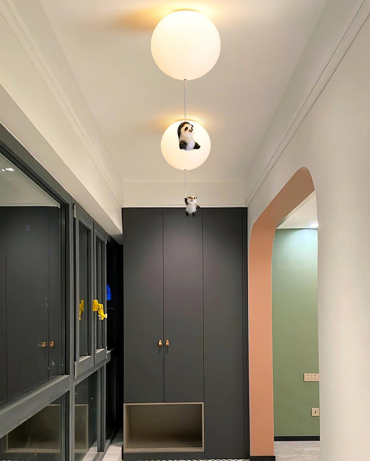 Yrath elegant pandaglas-loftlampe