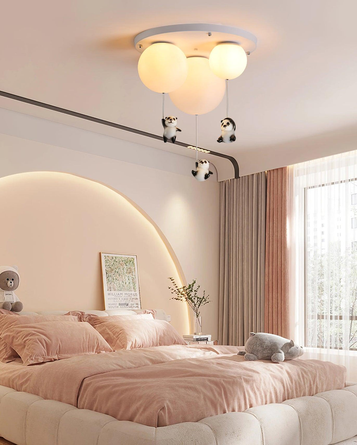 Yrath elegant pandaglas-loftlampe