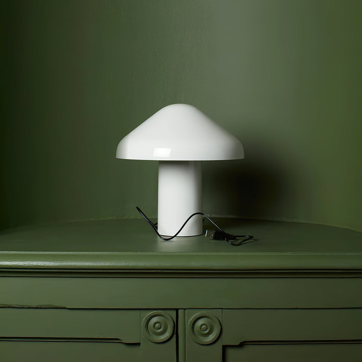 Glorange transportabel bordlampe