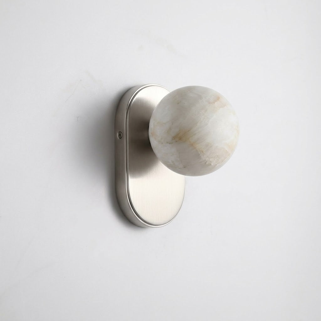 Aplique de parede Hensford Orb em alabastro
