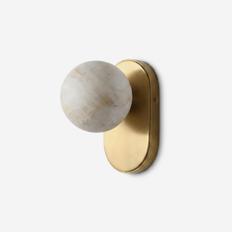 Aplique de parede Hensford Orb em alabastro