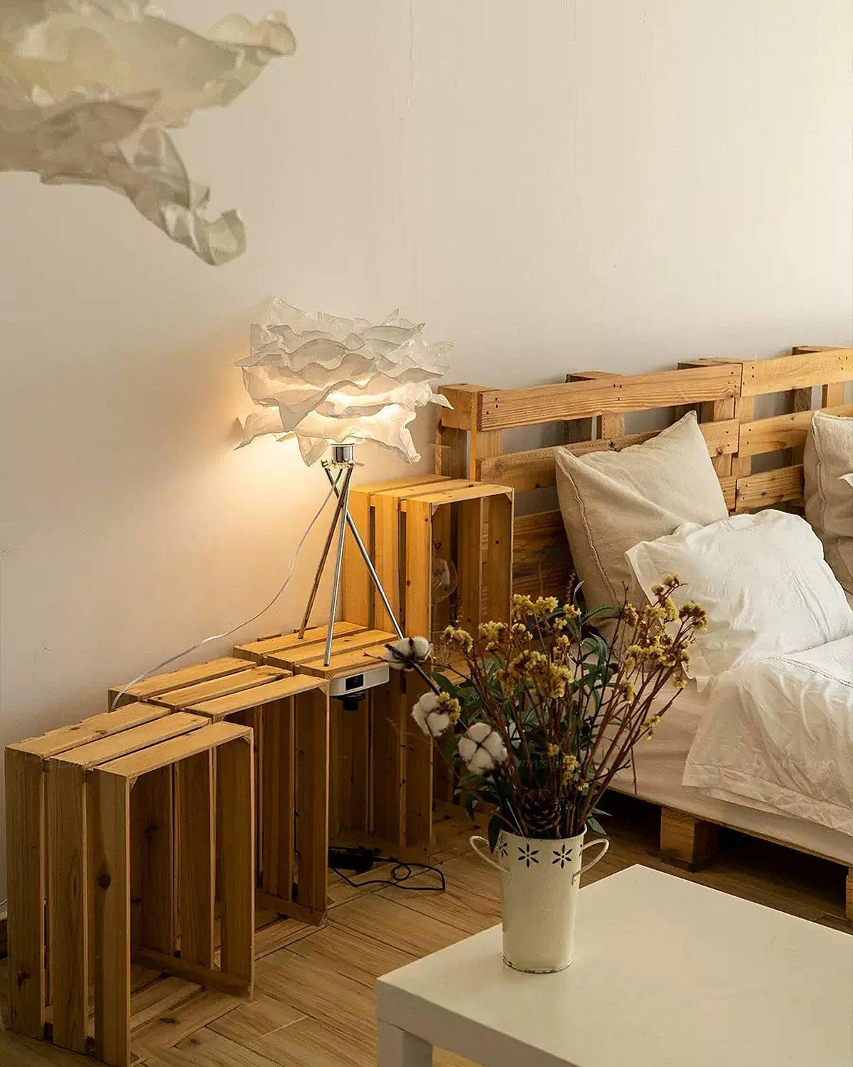 peony modern bordslampa i papper