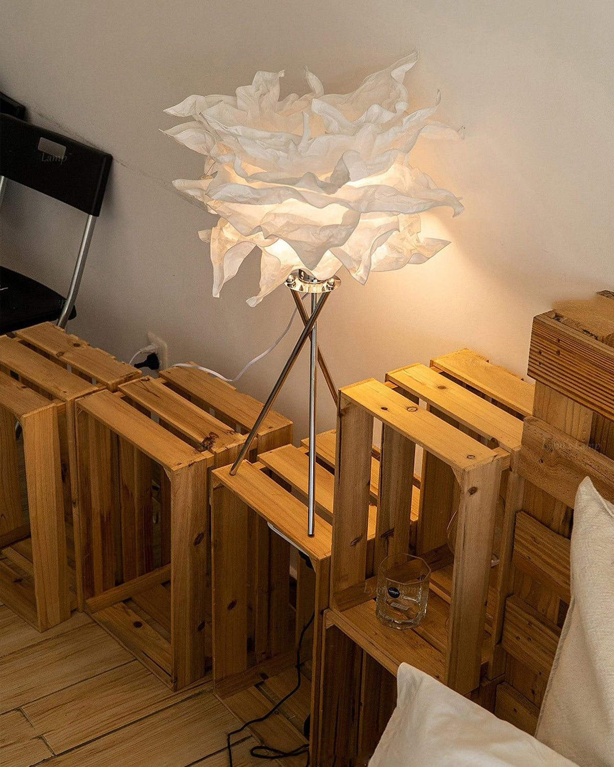peony modern bordslampa i papper