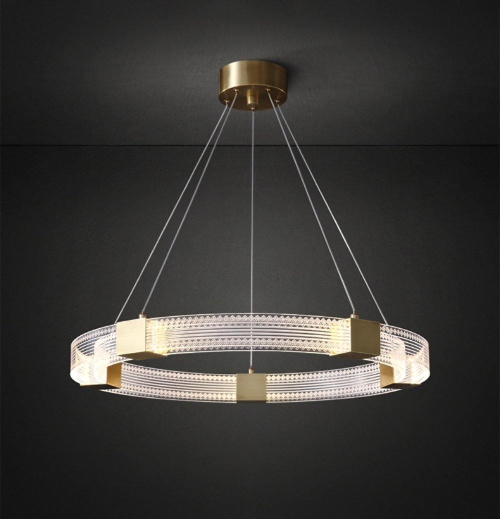 Eurdora moderne minimalistisk ringformet LED-lysekrone